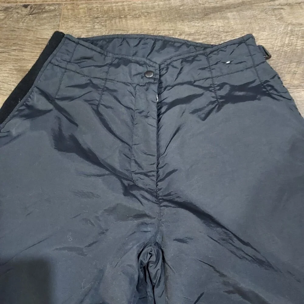 Obermeyer Ski Pants Size 10 Snow Board Black Water Proof Resistant - Picture 10 of 16